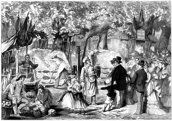 A Festa dos Loges, St-Germain-en-Laye, França, 1874