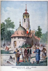 O pavilhão Finish na Exposição Universal de 1900, Paris, 1900