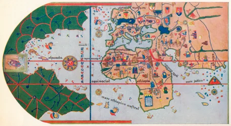 O primeiro mapa a mostrar a América, 1500 1912