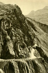 O Flexen Pass, Vorarlberg, Áustria, c1935.