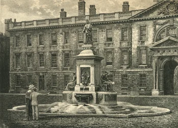 The Fountain, Kings College, Cambridge, final do século XIX.