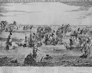 A luta de quatro dias, c1667