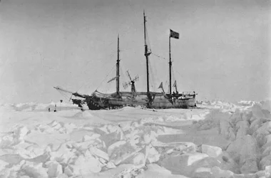 O Fram no gelo. 1895, 1897