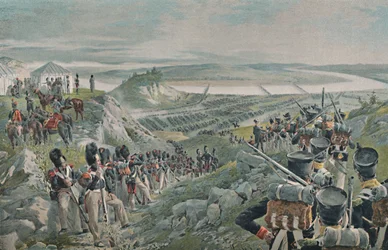 O exército francês atravessando o Niemen, 1812, 1896