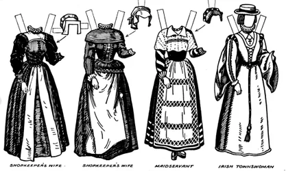 A Galeria de Trajes Britânicos: Vestido Usado no Final do Século XVI, c1934