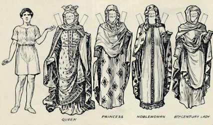 A Galeria de Trajes Britânicos: Como as Pessoas Se Vestiram no Anglo-Saxon Times, c1934