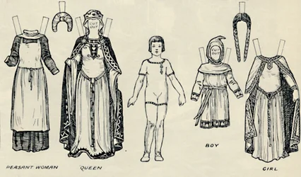 A Galeria de Traje Britânico: O Vestido que as Pessoas Usavam no Norman Times, c1934