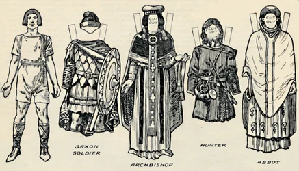 A Galeria de Trajes Britânicos: O Vestido dos Dinamarqueses e Mais tarde Anglo-Saxões, c1934