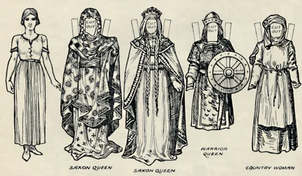 A Galeria de Trajes Britânicos: O Vestido dos Dinamarqueses e Mais tarde Anglo-Saxões, c1934