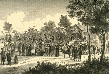 A eleição de Garratt, c1878.