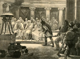 Os gauleses em Roma, 1890.