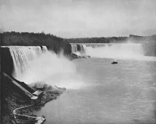O esboço geral de Niagara, século XIX