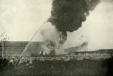 O Flammenwerfer alemão., 1919.
