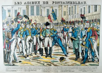 Os adeus de Fontainebleau, século XIX.