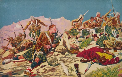 Os escoceses de Gordon. Como Piper Findlater venceu o VC em Dargai, 1897, 1939