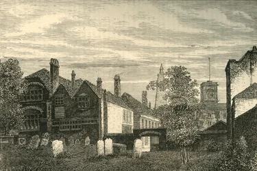 A escola secundária de St. Olaves, 1810, c1878.
