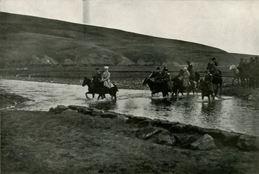 O Grão-Duque Michael e sua equipe, 1919.