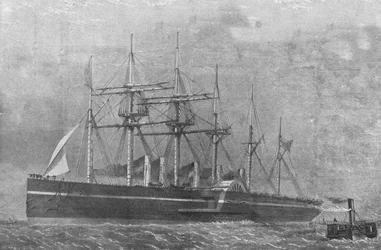 The Great Eastern, 1860: O navio que sai de Southampton em sua primeira viagem, 17 de junho de 1901.