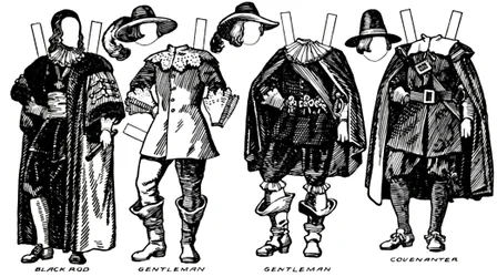 A Grande Galeria de Trajes Históricos: Alguns Vestidos de Charles The First Time, c1934