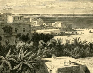 O grande porto de Alexandria, 1890.