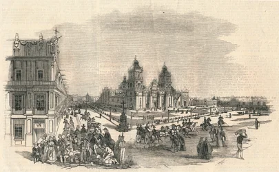 A Grande Praça, México, 1845.