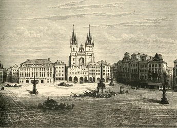 A Grande Praça, Praga, 1890.