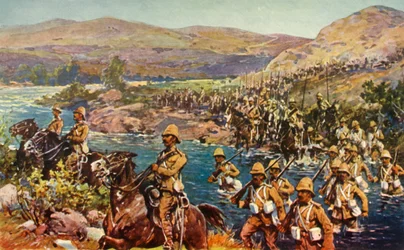 O Grande Movimento de Virada - Atravessando o Riet, 1901.
