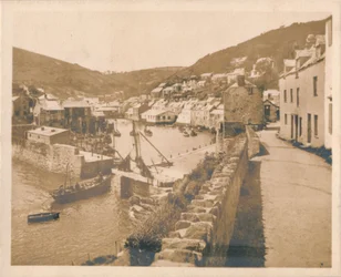 A entrada do porto - Polperro, 1927