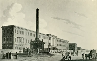 O monumento de Holwell, 1794, 1925.