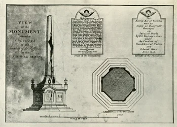 O monumento de Holwell, c1820, 1925.