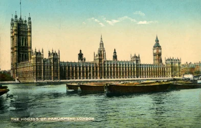 As Casas do Parlamento, Londres, 1925.