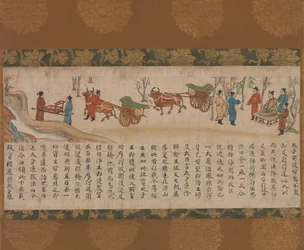 O Sutra Ilustrado do Passado e Presente Karma Kako genzai inga kyo emaki, final do século XIII.