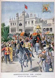 O pavilhão indiano na Exposição Universal de 1900, Paris, 1900