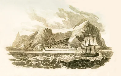 A ilha de Santa Helena, 1816.