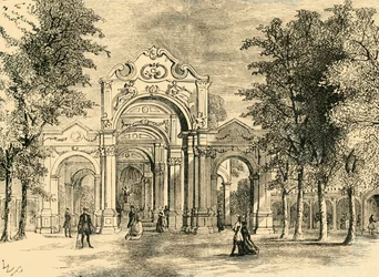 A caminhada italiana, Vauxhall Gardens, c1878.