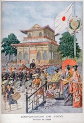 O pavilhão japonês na Exposição Universal de 1900, Paris, 1900