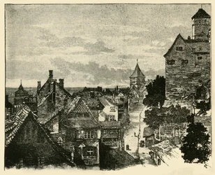 O Kaiserberg, Nuremberg, 1890.