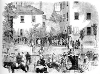 O linchamento no Kentucky, cerca de 1860