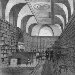 The Kings Library, Buckingham House, Westminster, Londres, 1775 1878