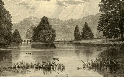 O lago, Blenheim, 1898.