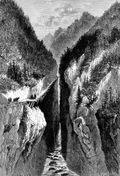 O desfiladeiro de Lantzan-Kiang-Hoggs, c1890