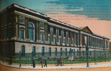 A colunata do Palácio do Louvre, Paris, c1920