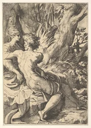 Os amantes, século XVII.