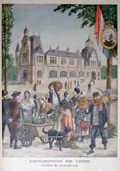 O pavilhão do Luxemburgo na Exposição Universal de 1900, Paris, 1900