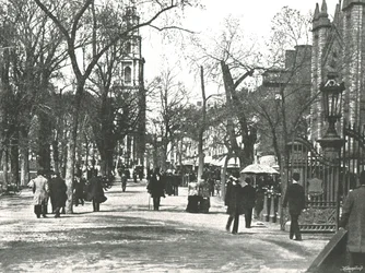 The Mall, Boston, EUA, 1895.
