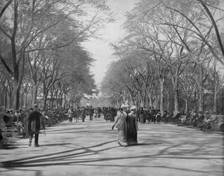 The Mall, Central Park, Nova York, c1897.