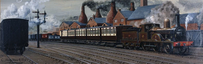 O Manchester Express perto de Stoke-on-Trent
