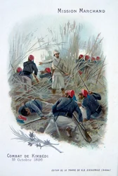 A expedição de Marchand: luta em Kimbedi, Congo, 19 de outubro de 1896