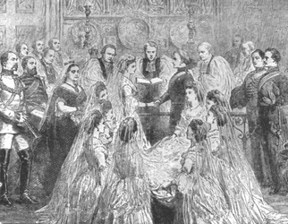 O casamento da princesa Louise com o marquês de Lorne ... 1871, 1901.