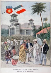 O pavilhão da Martinica na Exposição Universal de 1900, Paris, 1900